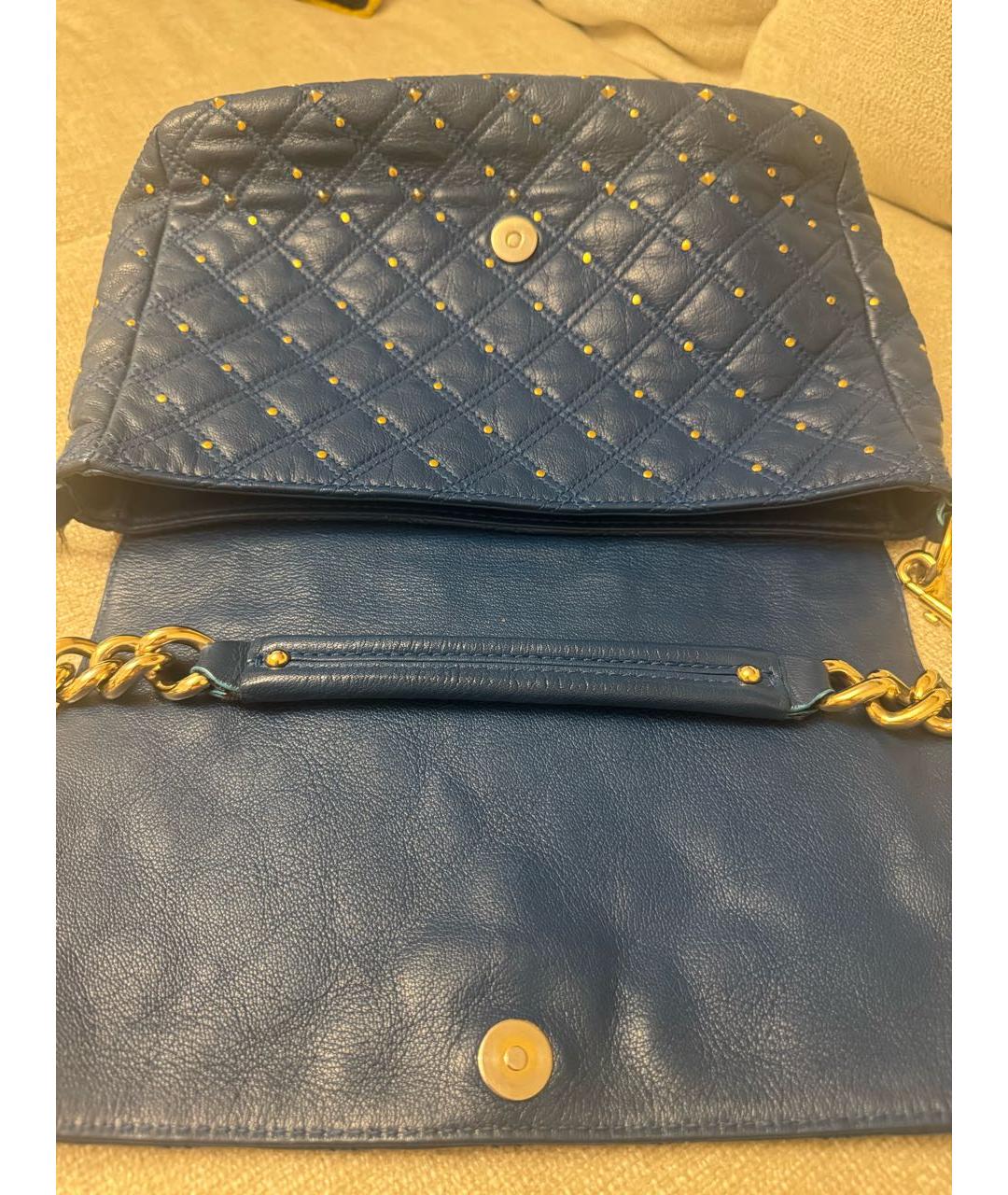 MARC JACOBS Синяя кожаная сумка через плечо, фото 6