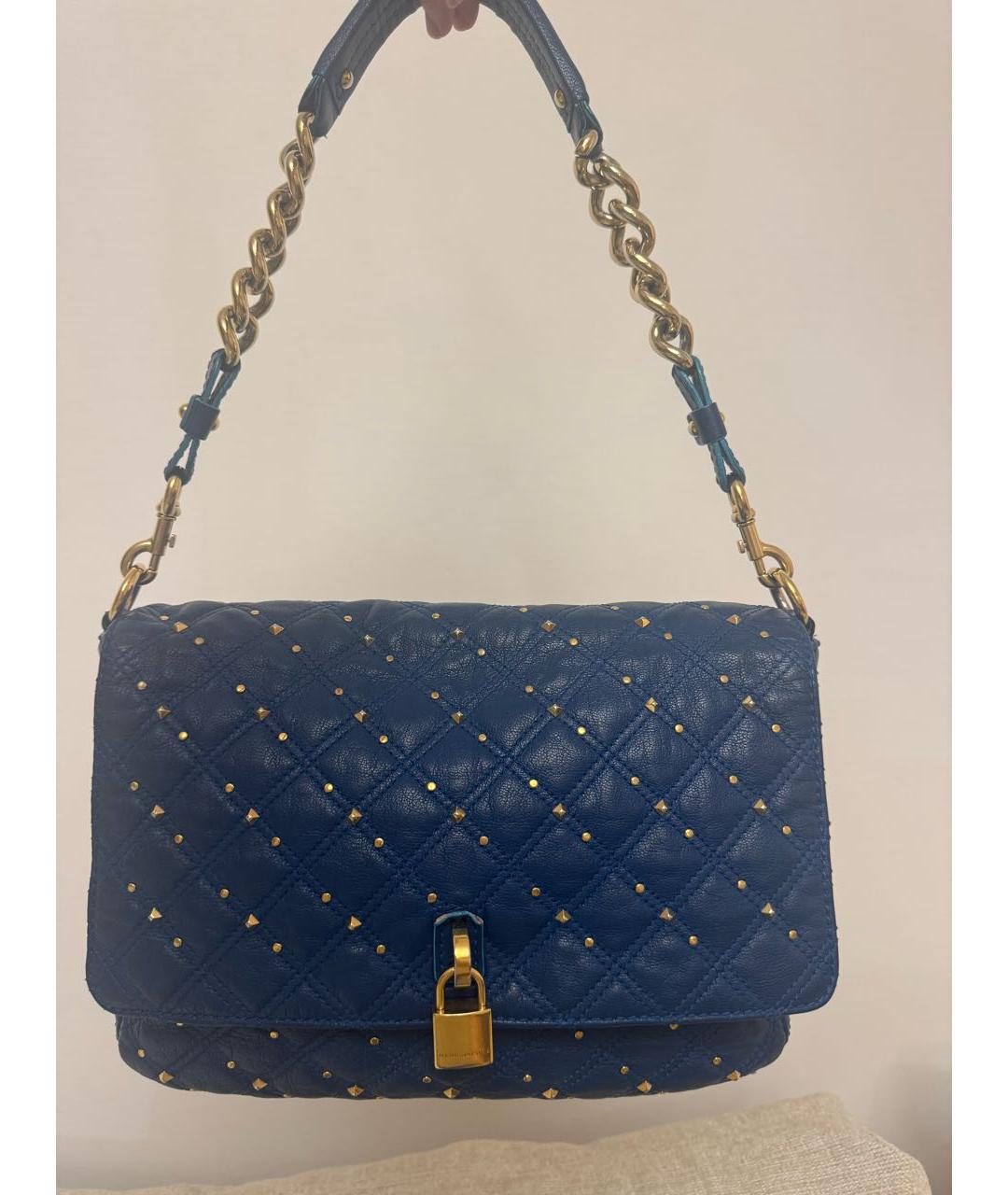 MARC JACOBS Синяя кожаная сумка через плечо, фото 9