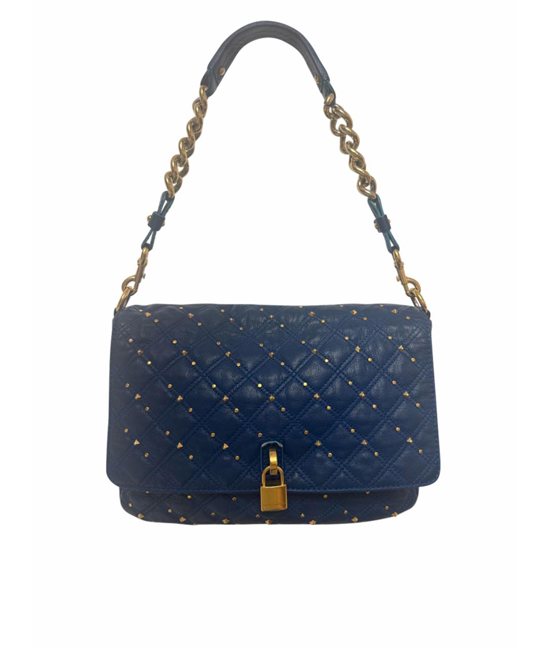 MARC JACOBS Синяя кожаная сумка через плечо, фото 1