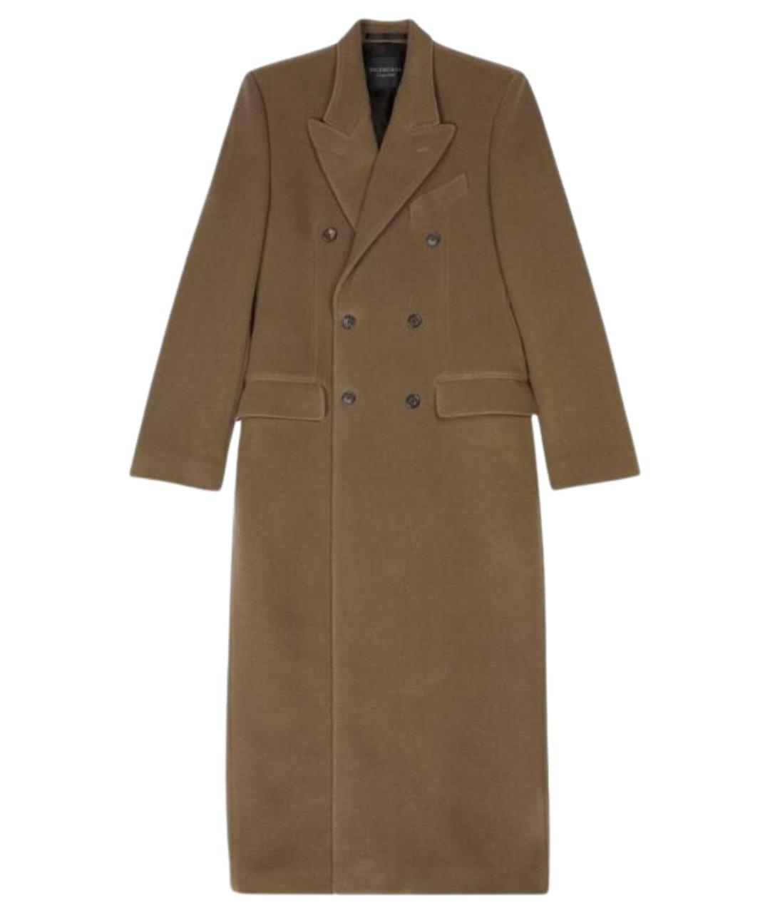 BALENCIAGA Бежевое шерстяное пальто, фото 1