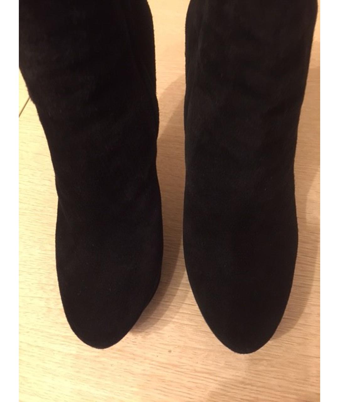 SERGIO ROSSI Черные замшевые ботильоны, фото 8