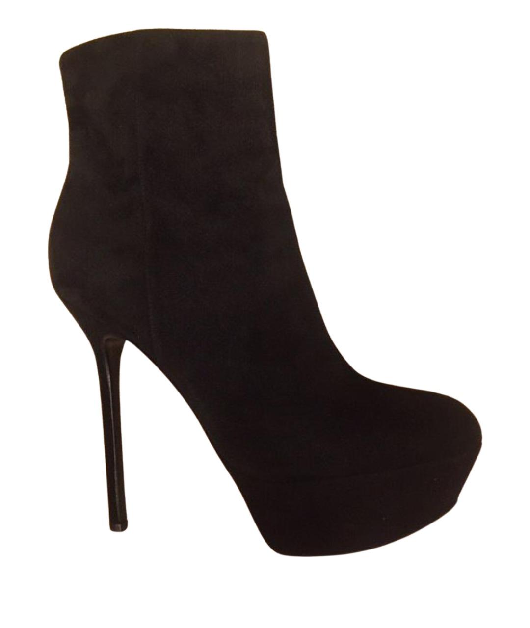 SERGIO ROSSI Черные замшевые ботильоны, фото 1