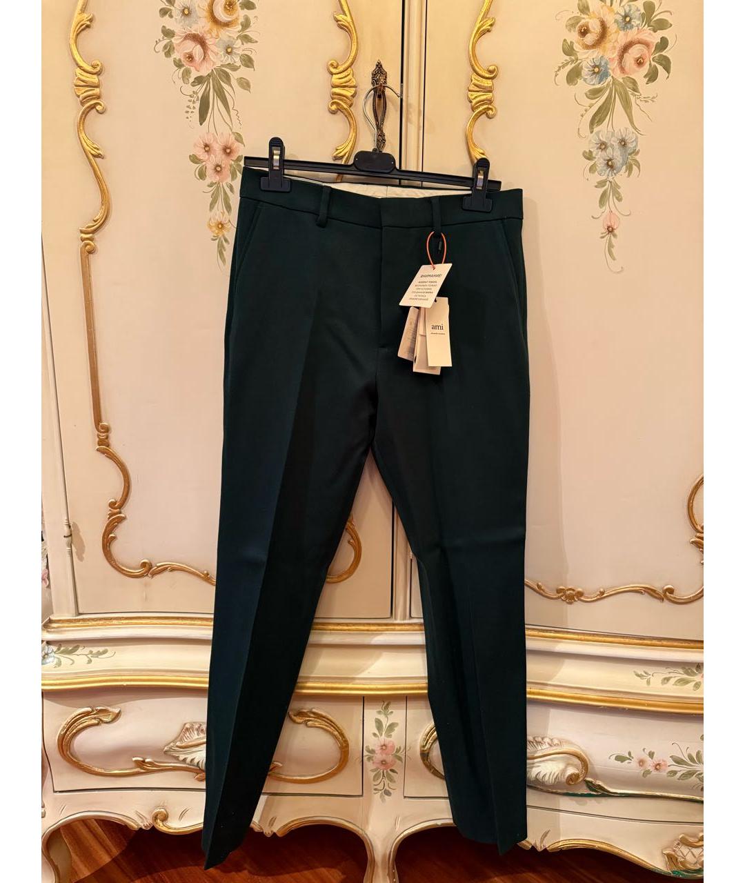 Ami Paris Зеленый шерстяной костюм с брюками, фото 2