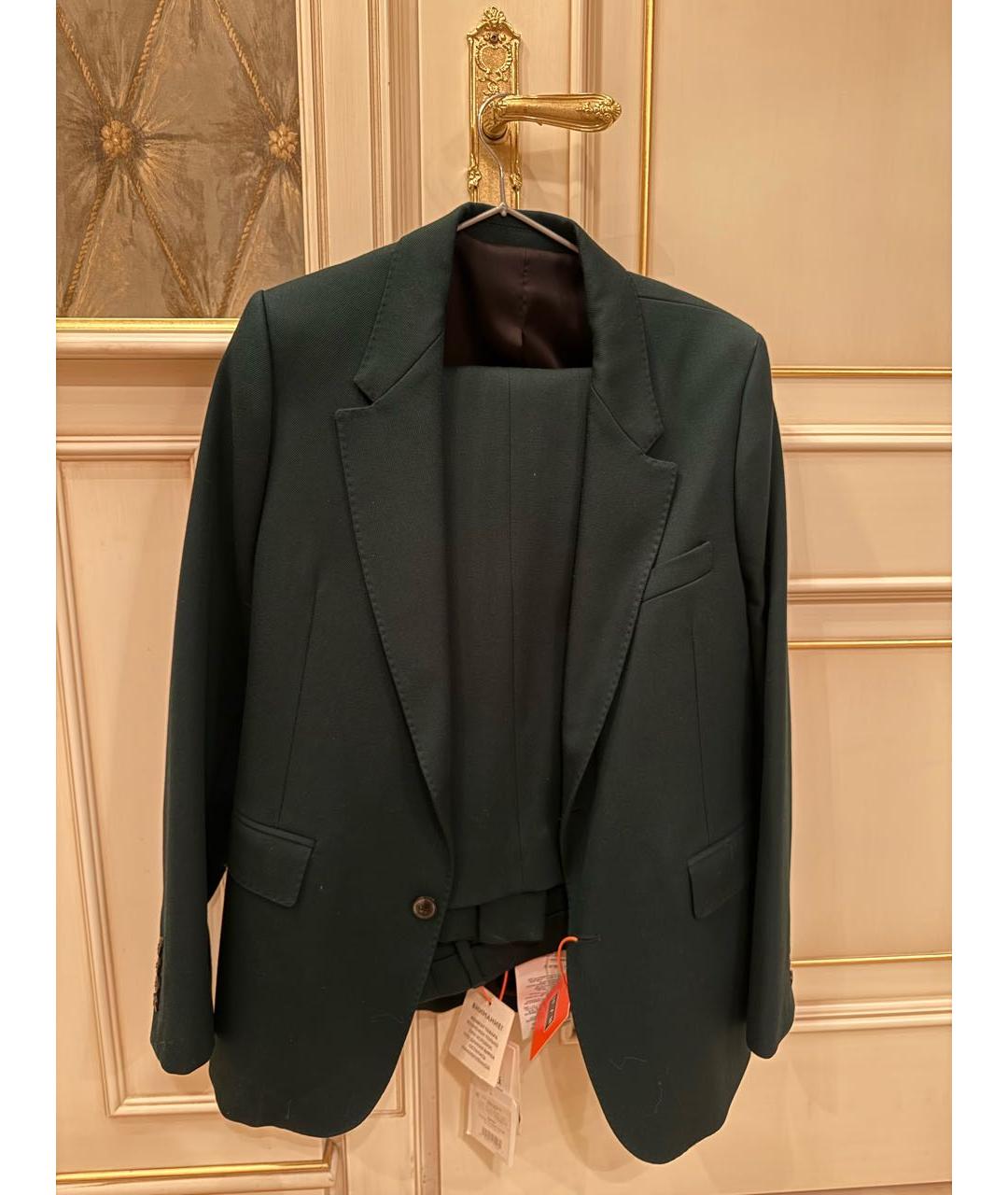Ami Paris Зеленый шерстяной костюм с брюками, фото 8