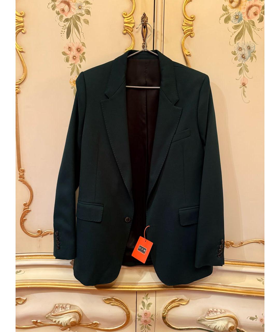 Ami Paris Зеленый шерстяной костюм с брюками, фото 3