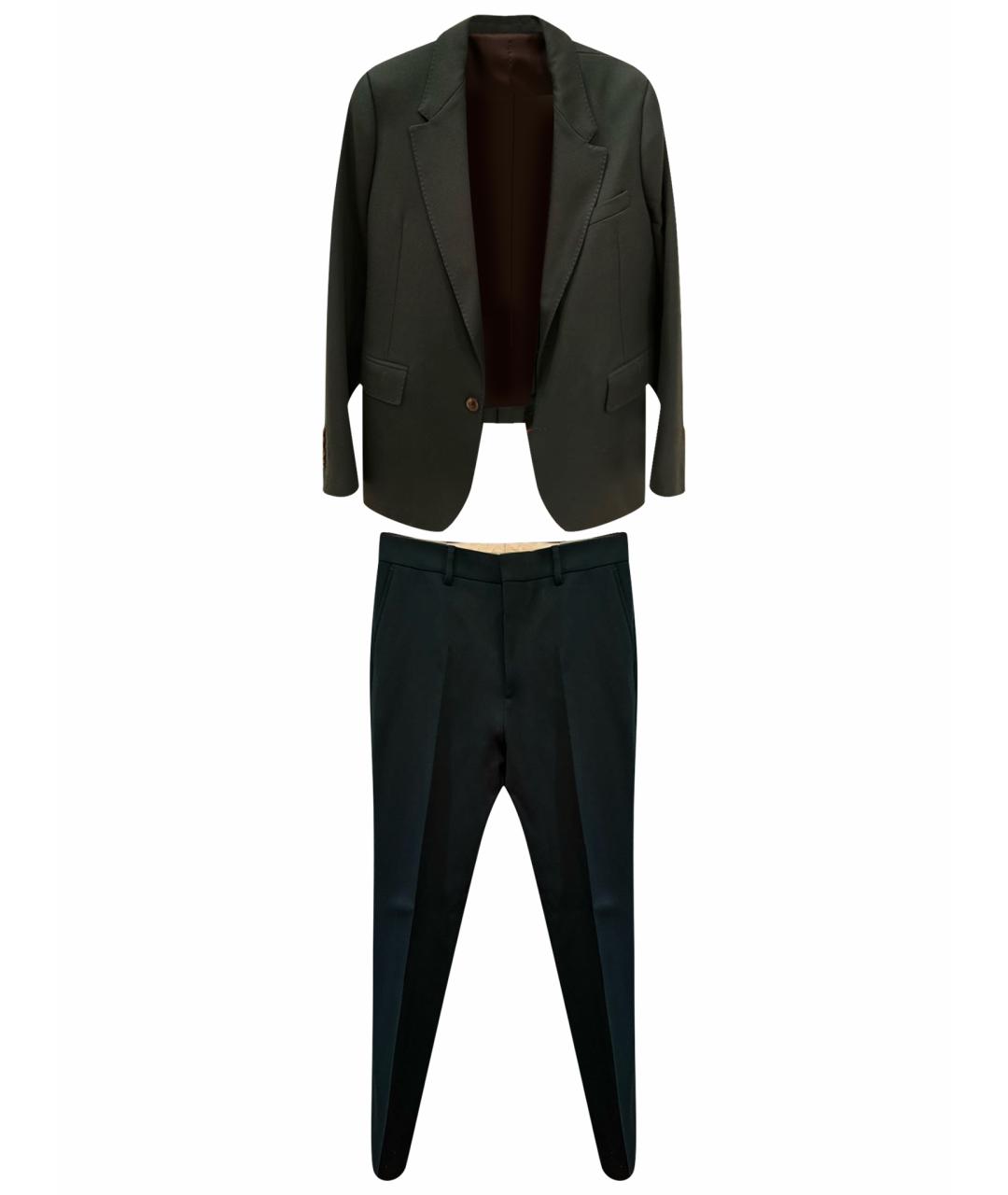 Ami Paris Зеленый шерстяной костюм с брюками, фото 1