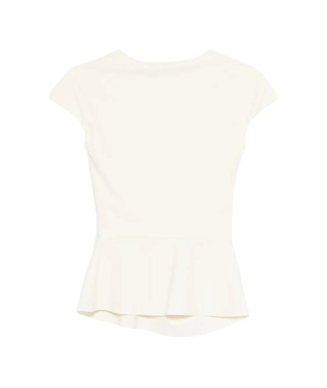 CHIARA BONI Белая полиэстеровая футболка, фото 2