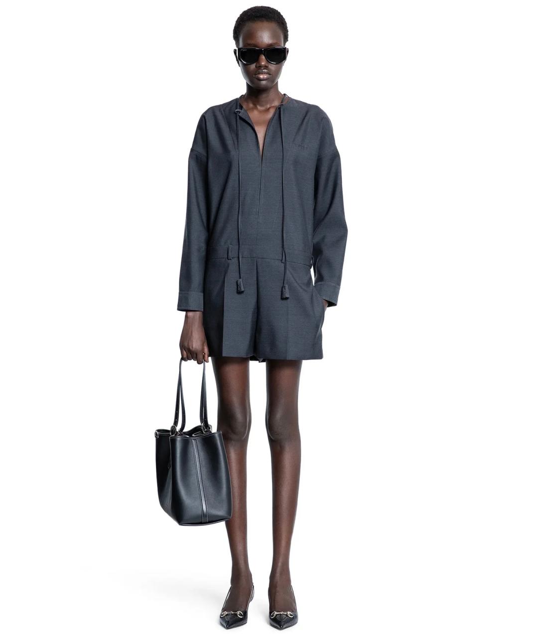 GUCCI Серый шерстяной комбинезон, фото 3