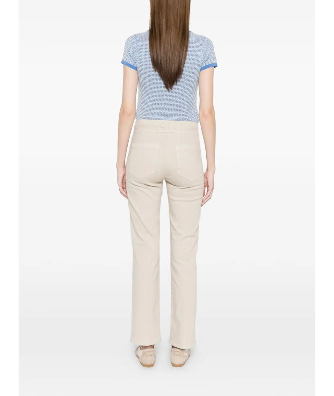 SEAFARER Бежевые хлопко-эластановые прямые джинсы, фото 4