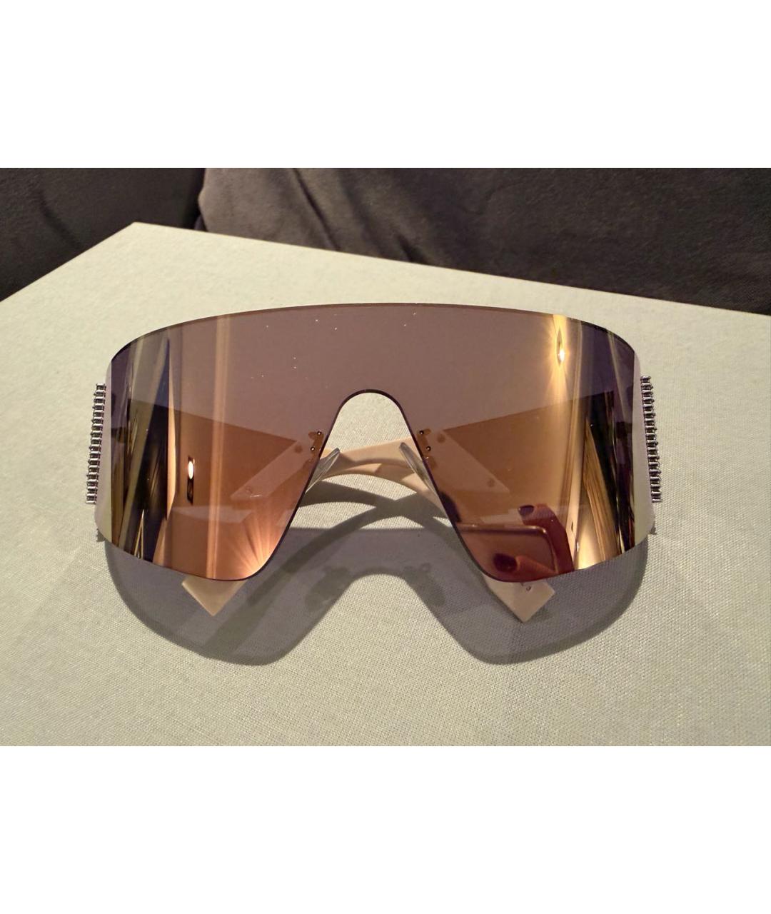 FENDI Розовые пластиковые солнцезащитные очки, фото 8