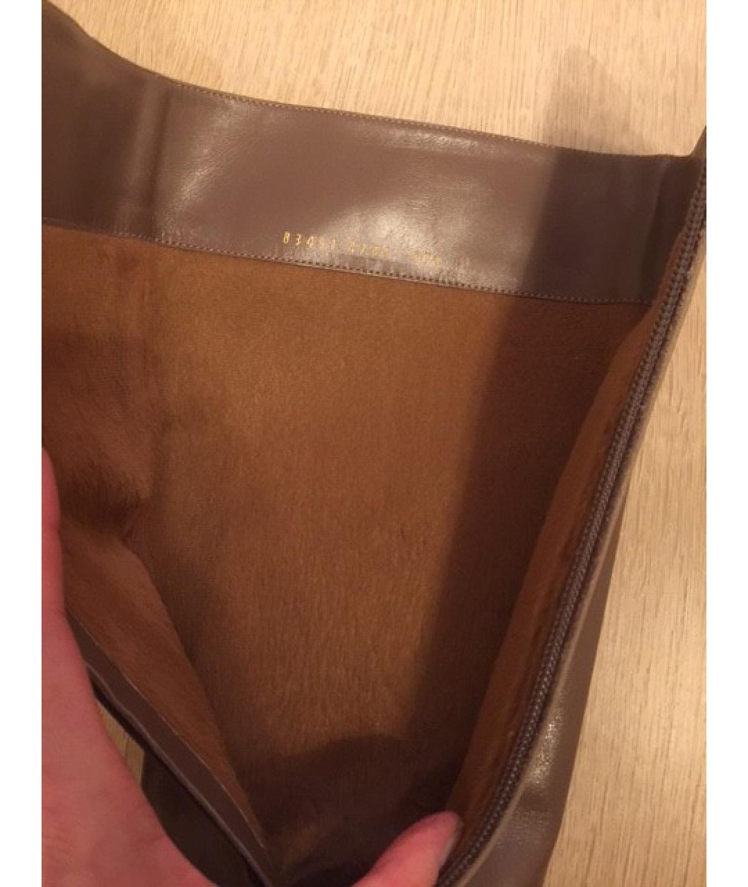 CASADEI Бежевые кожаные сапоги, фото 6