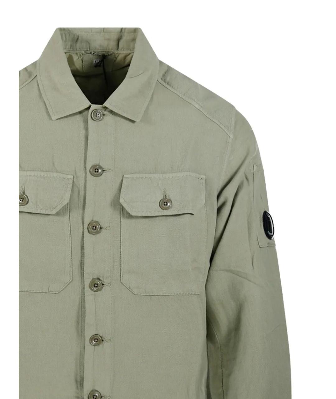 CP COMPANY Зеленая хлопковая куртка, фото 3