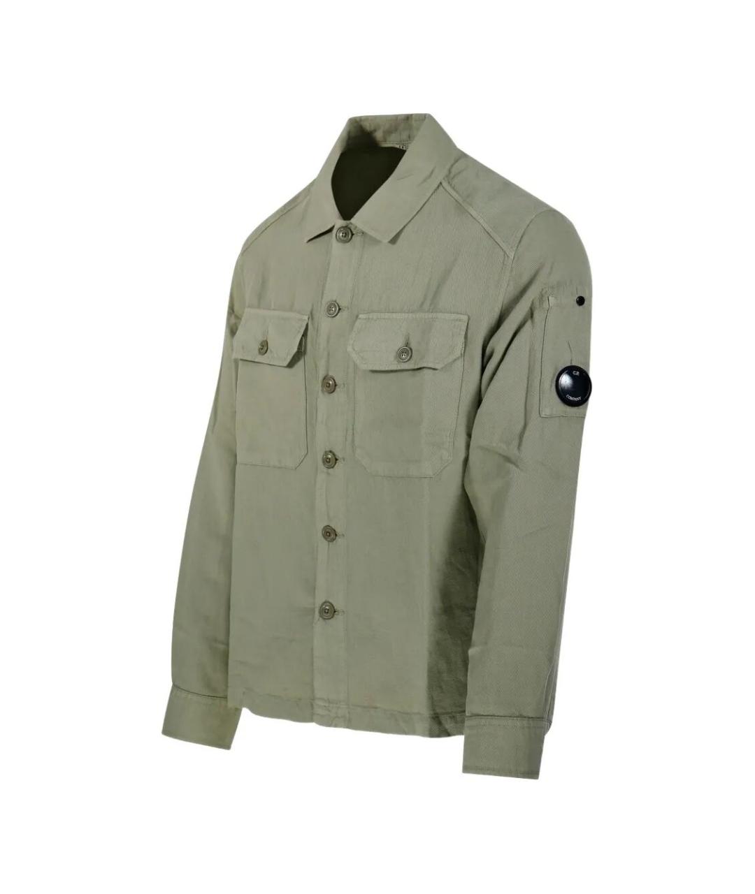 CP COMPANY Зеленая хлопковая куртка, фото 4