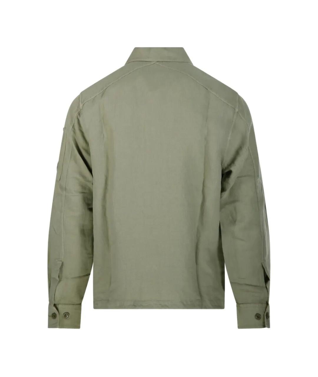 CP COMPANY Зеленая хлопковая куртка, фото 2