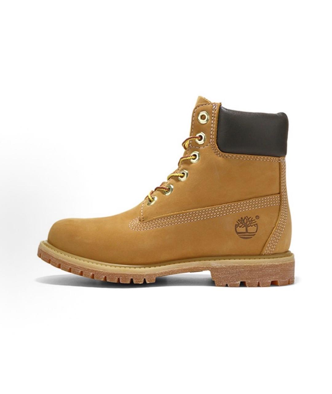 TIMBERLAND Горчичные нубуковые ботинки, фото 3