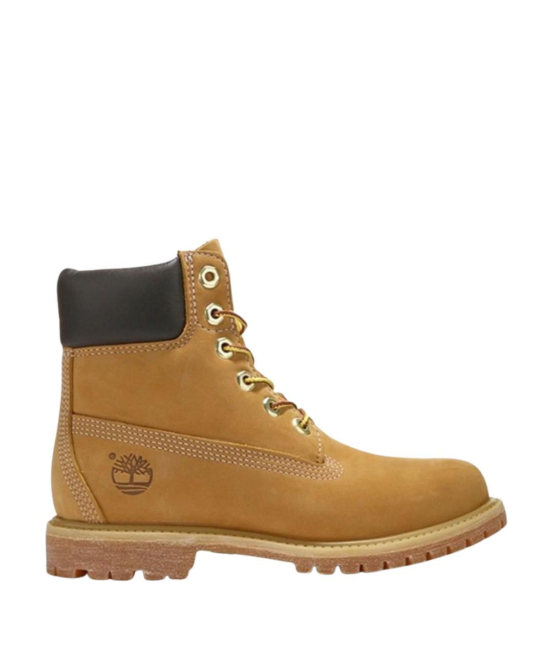 TIMBERLAND Горчичные нубуковые ботинки, фото 1
