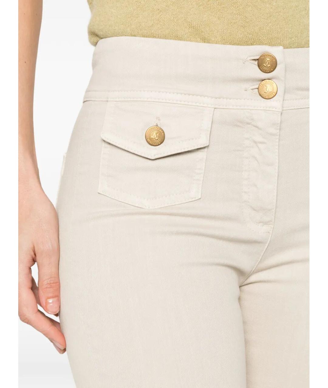 SEAFARER Бежевые хлопковые джинсы клеш, фото 4