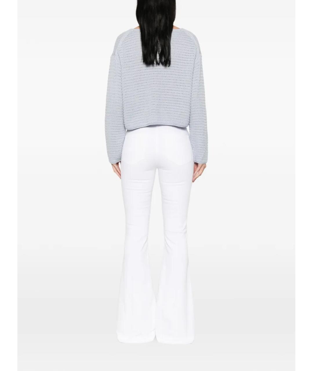 SEAFARER Белые хлопко-эластановые джинсы клеш, фото 4