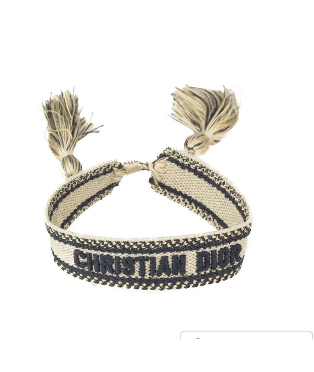 CHRISTIAN DIOR Коричневый браслет, фото 5