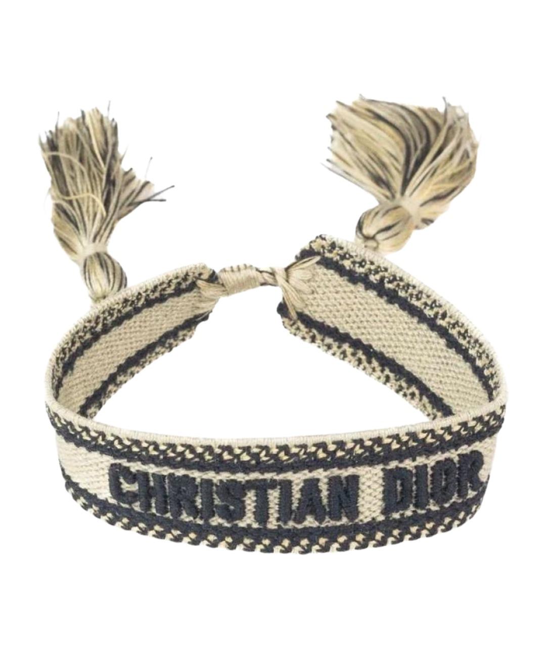 CHRISTIAN DIOR Коричневый браслет, фото 1