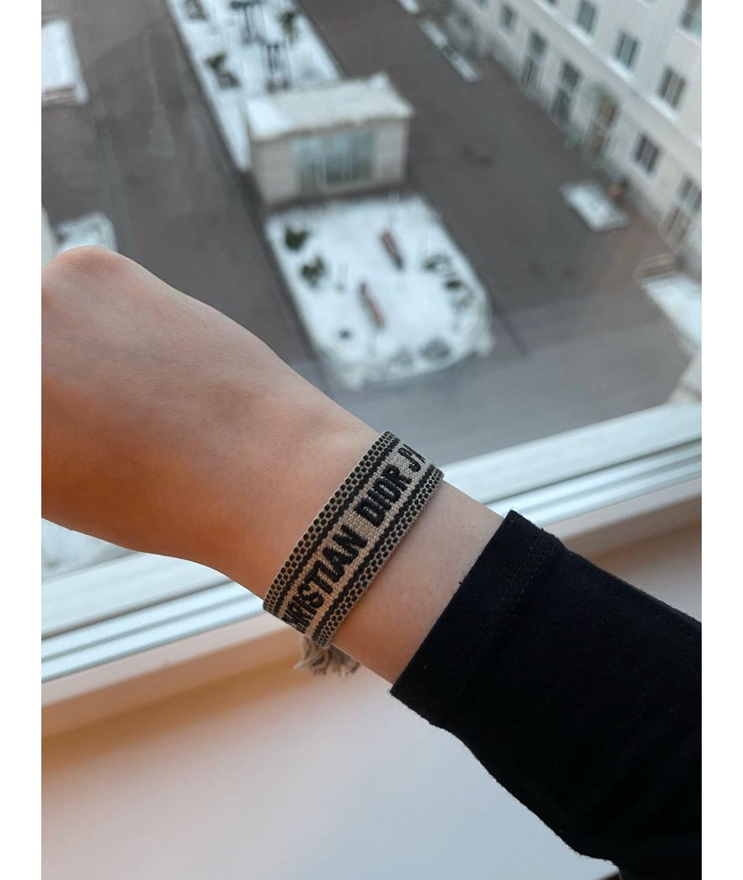 CHRISTIAN DIOR Коричневый браслет, фото 2