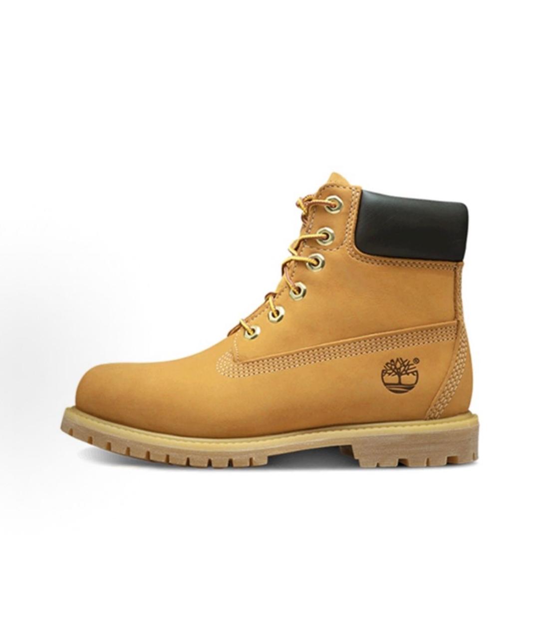 TIMBERLAND Горчичные нубуковые ботинки, фото 3