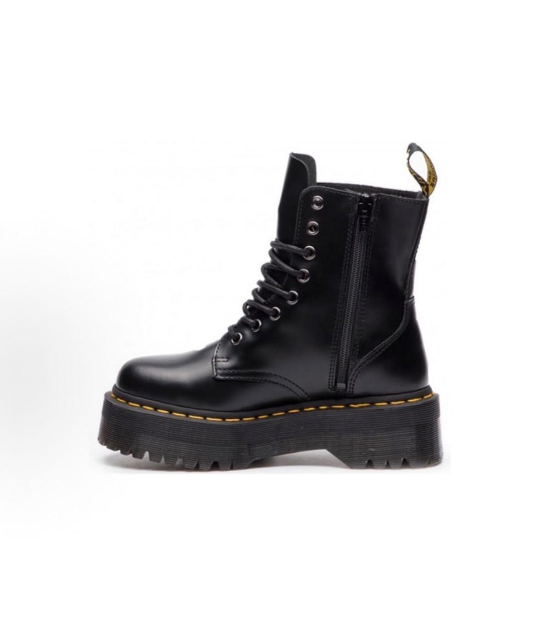 DR. MARTENS Черные кожаные ботинки, фото 3