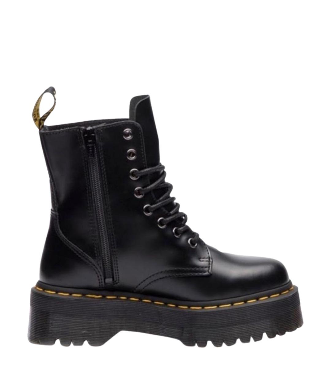 DR. MARTENS Черные кожаные ботинки, фото 1