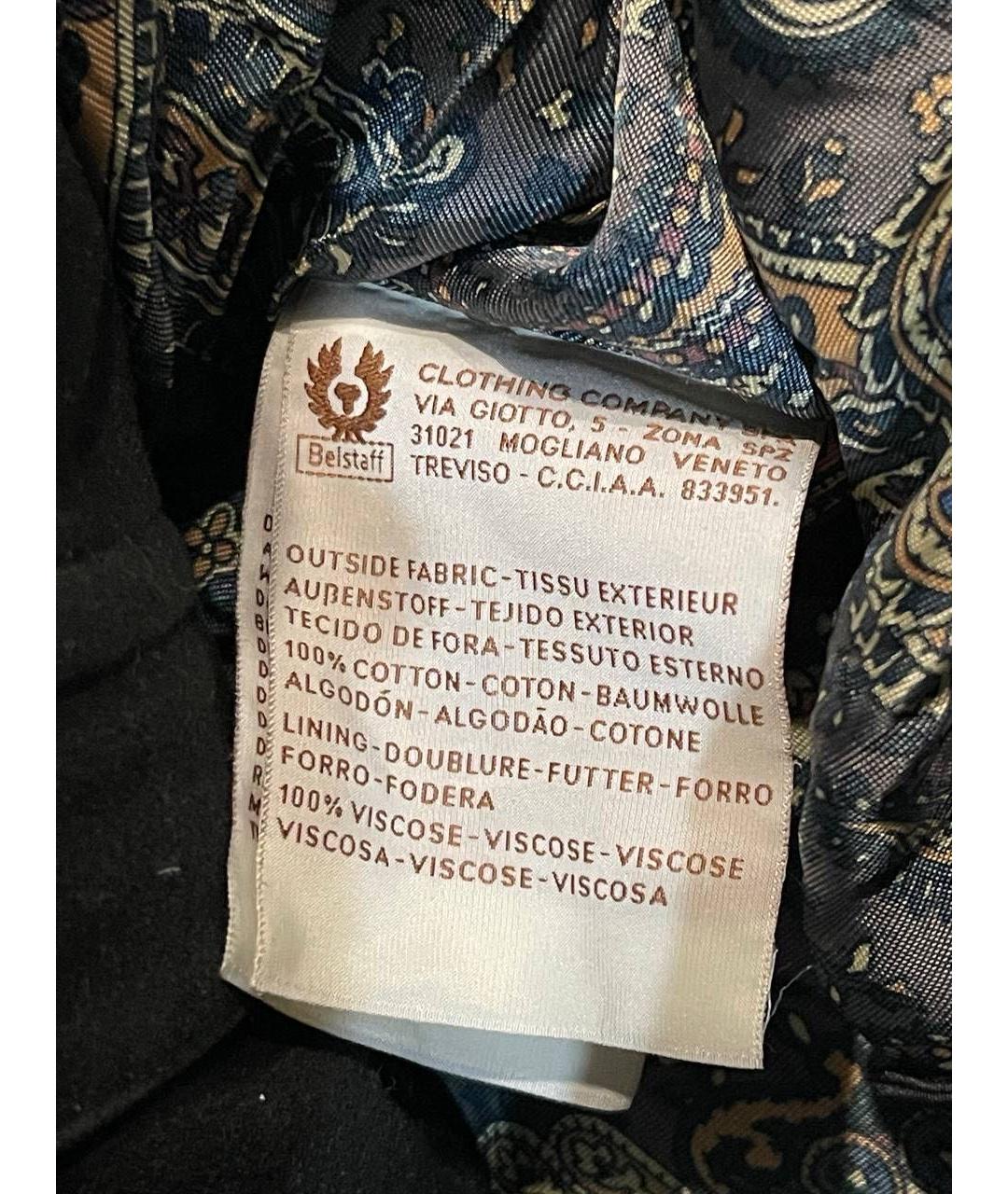 BELSTAFF Черная хлопковая куртка, фото 6