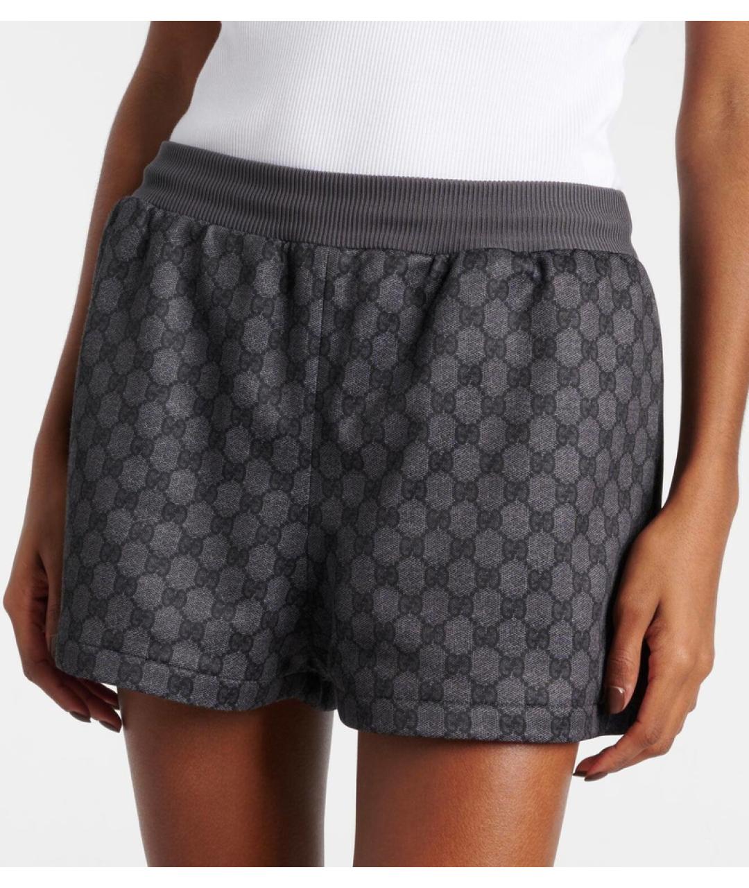 GUCCI Серые хлопковые шорты, фото 2