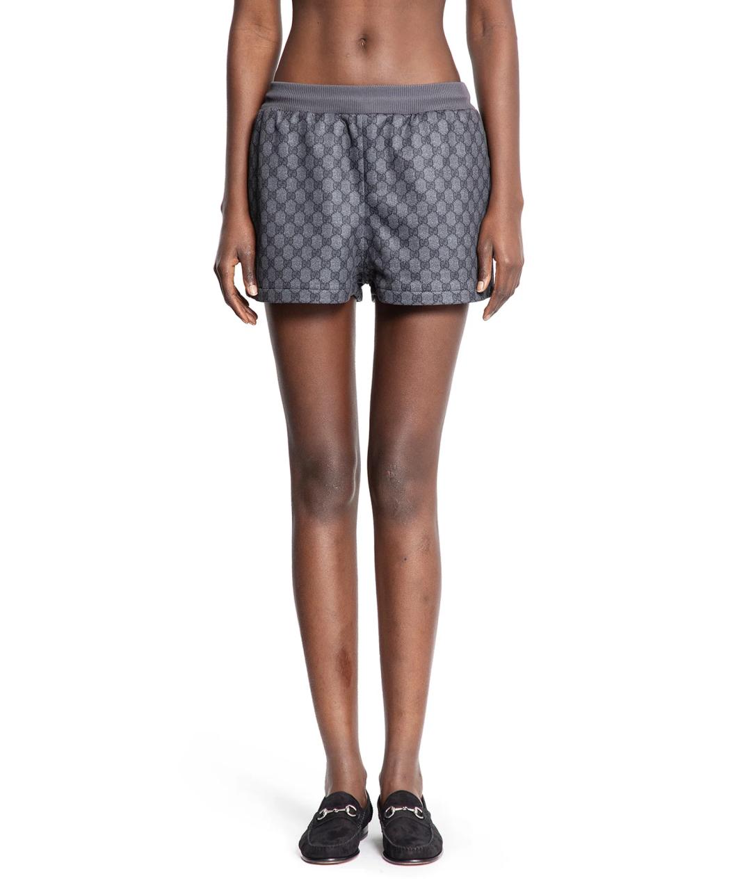 GUCCI Серые хлопковые шорты, фото 7