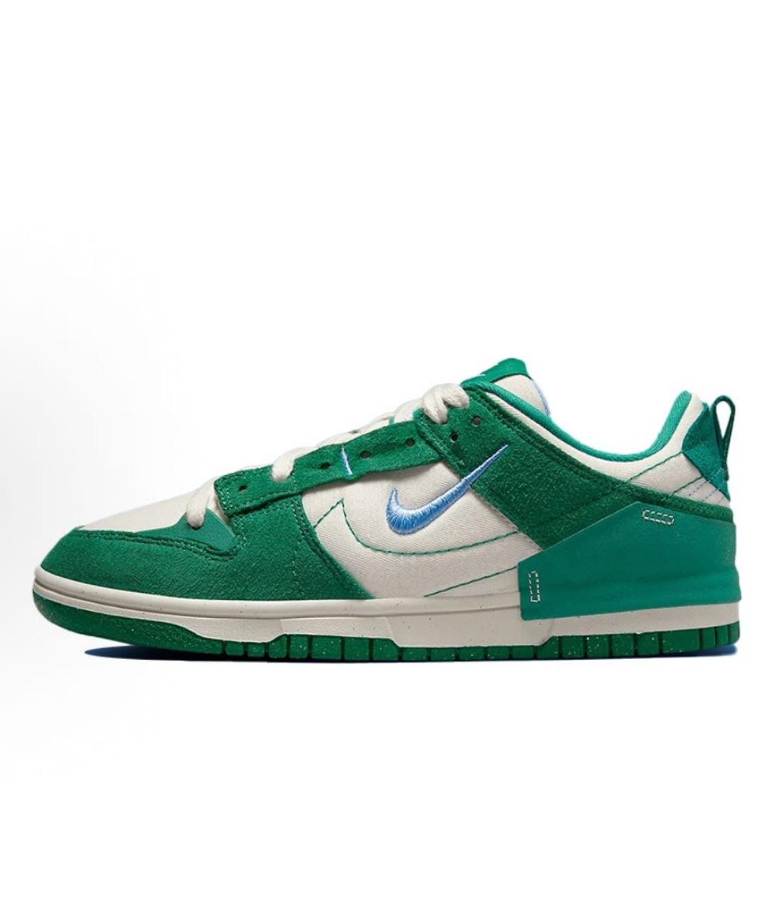 NIKE Зеленые текстильные кроссовки, фото 5