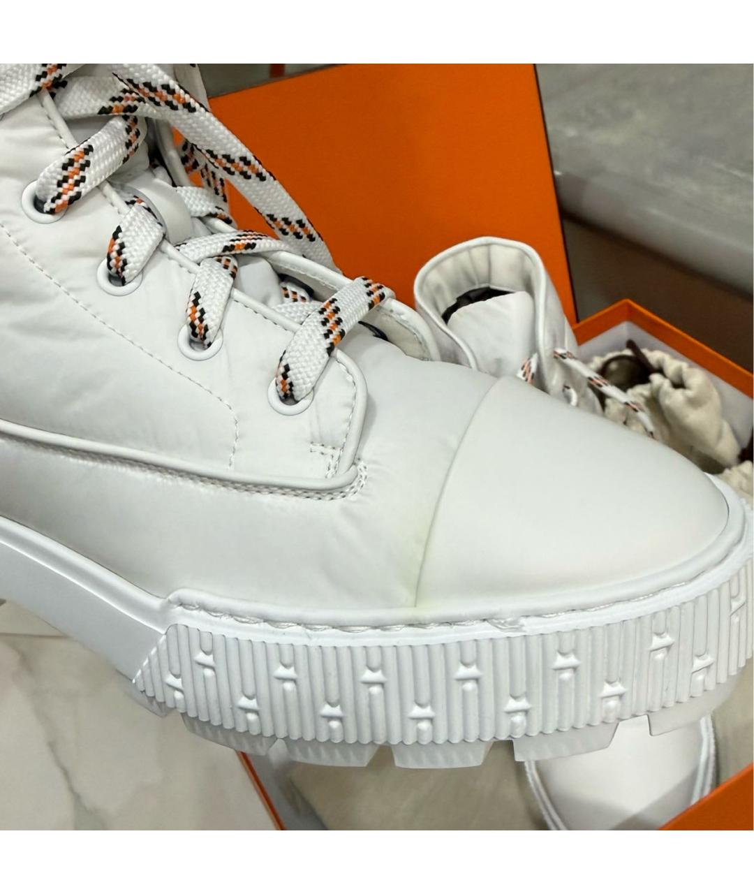 HERMES Белые высокие ботинки, фото 4