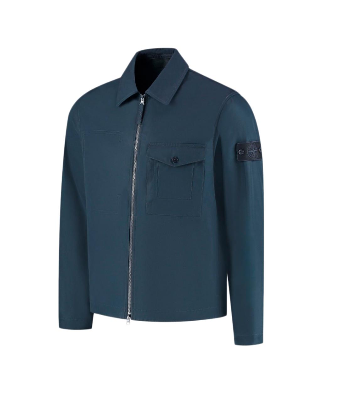 STONE ISLAND Синяя хлопковая куртка, фото 2