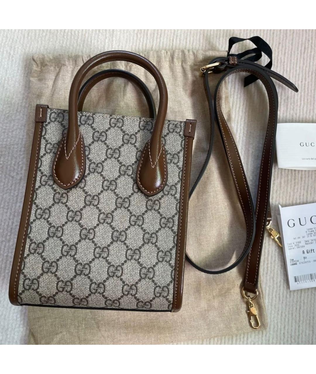 GUCCI Бежевая сумка через плечо, фото 3