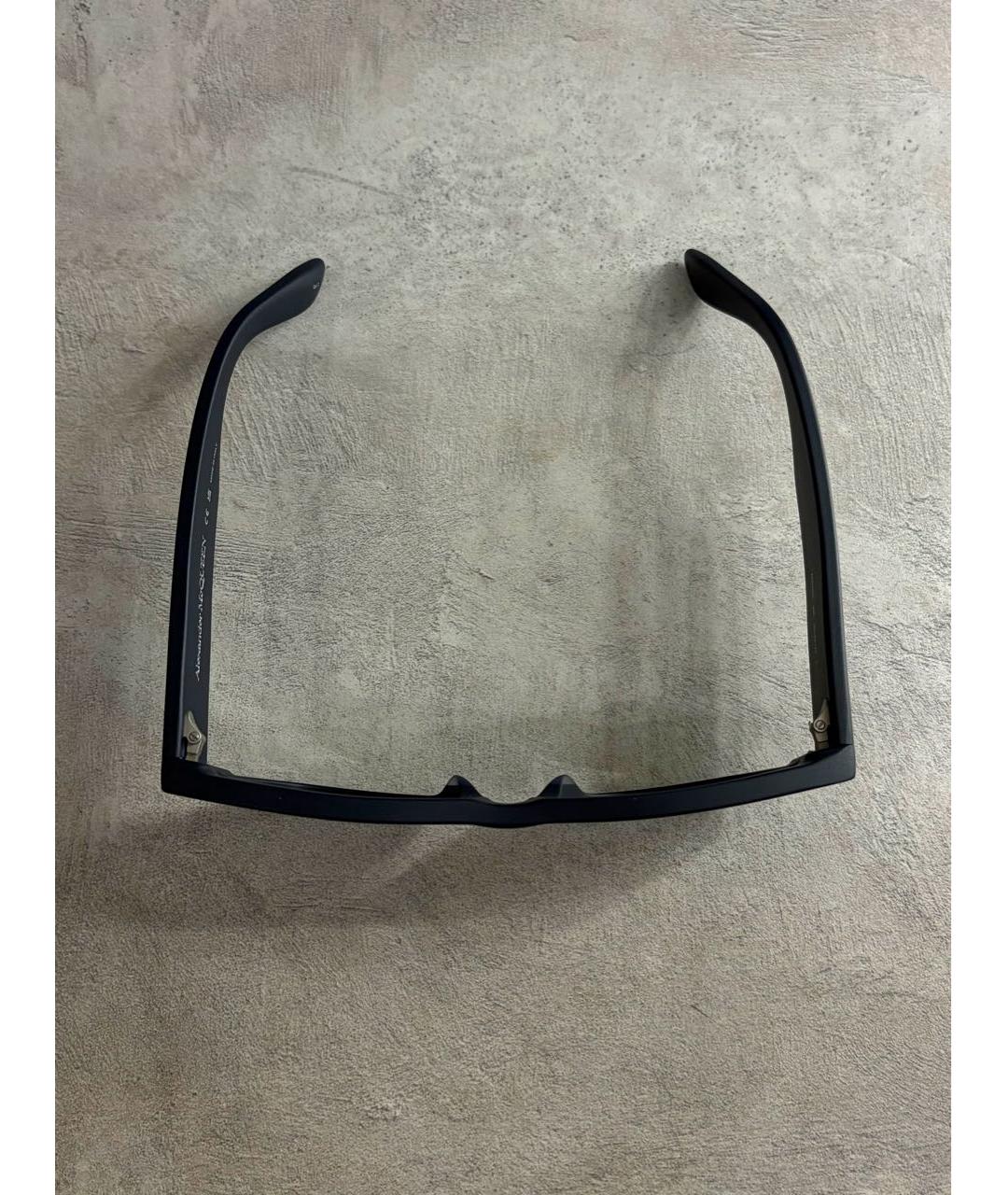 ALEXANDER MCQUEEN Темно-синие пластиковые солнцезащитные очки, фото 6