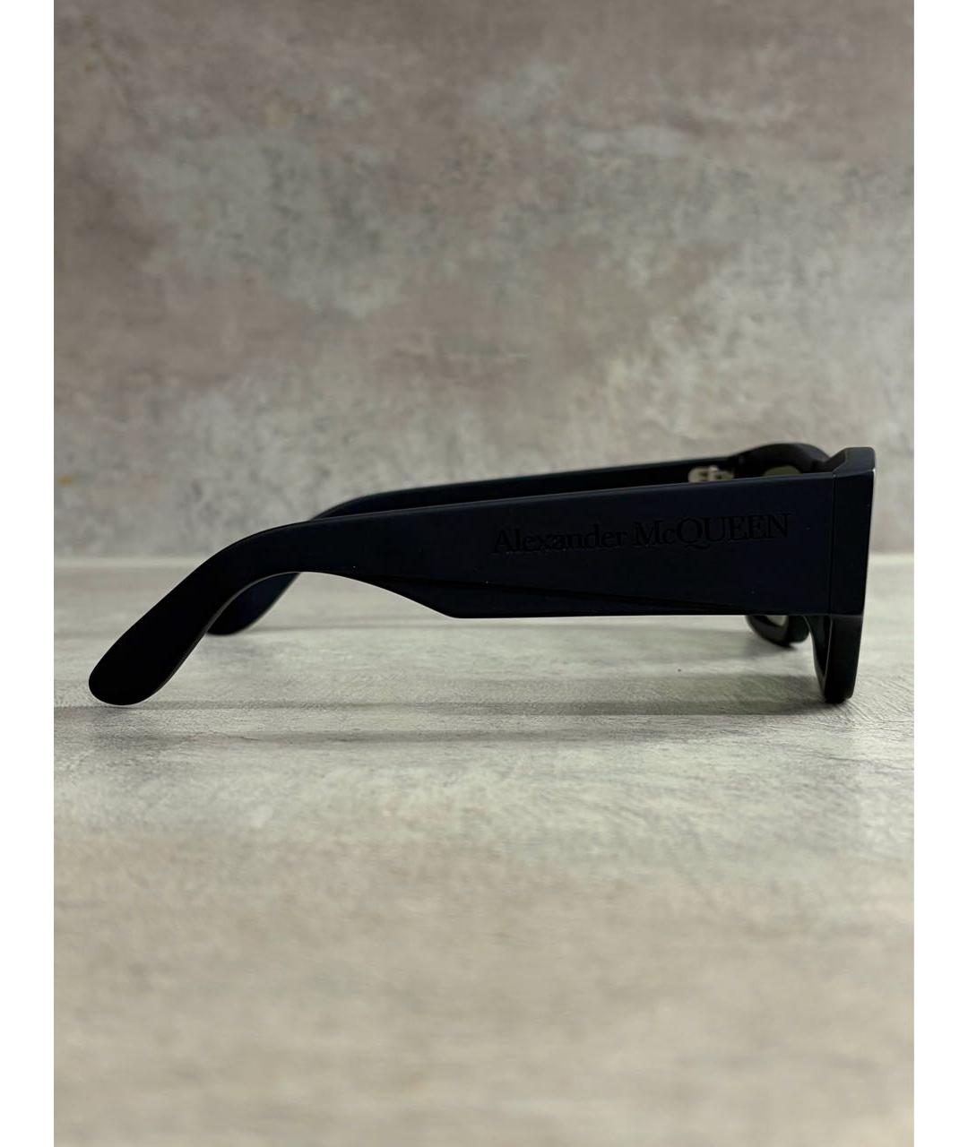 ALEXANDER MCQUEEN Темно-синие пластиковые солнцезащитные очки, фото 5