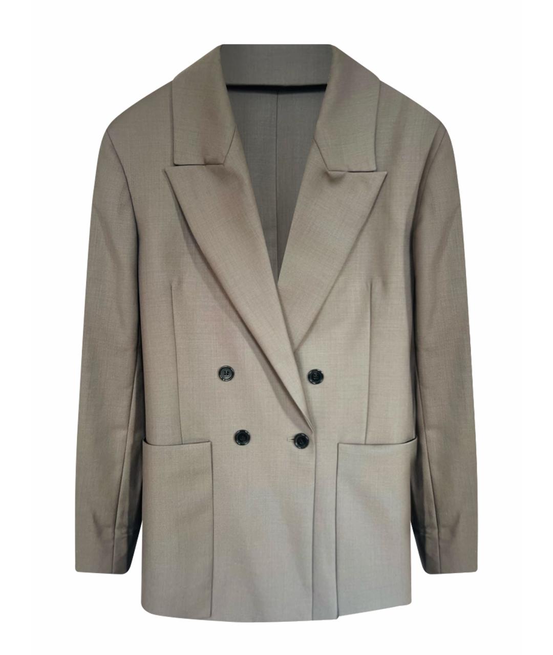 COS Коричневый шерстяной жакет/пиджак, фото 1