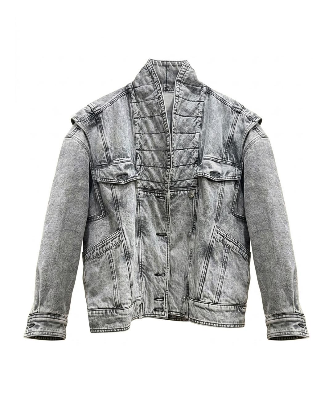 ISABEL MARANT ETOILE Серая деним куртка, фото 1