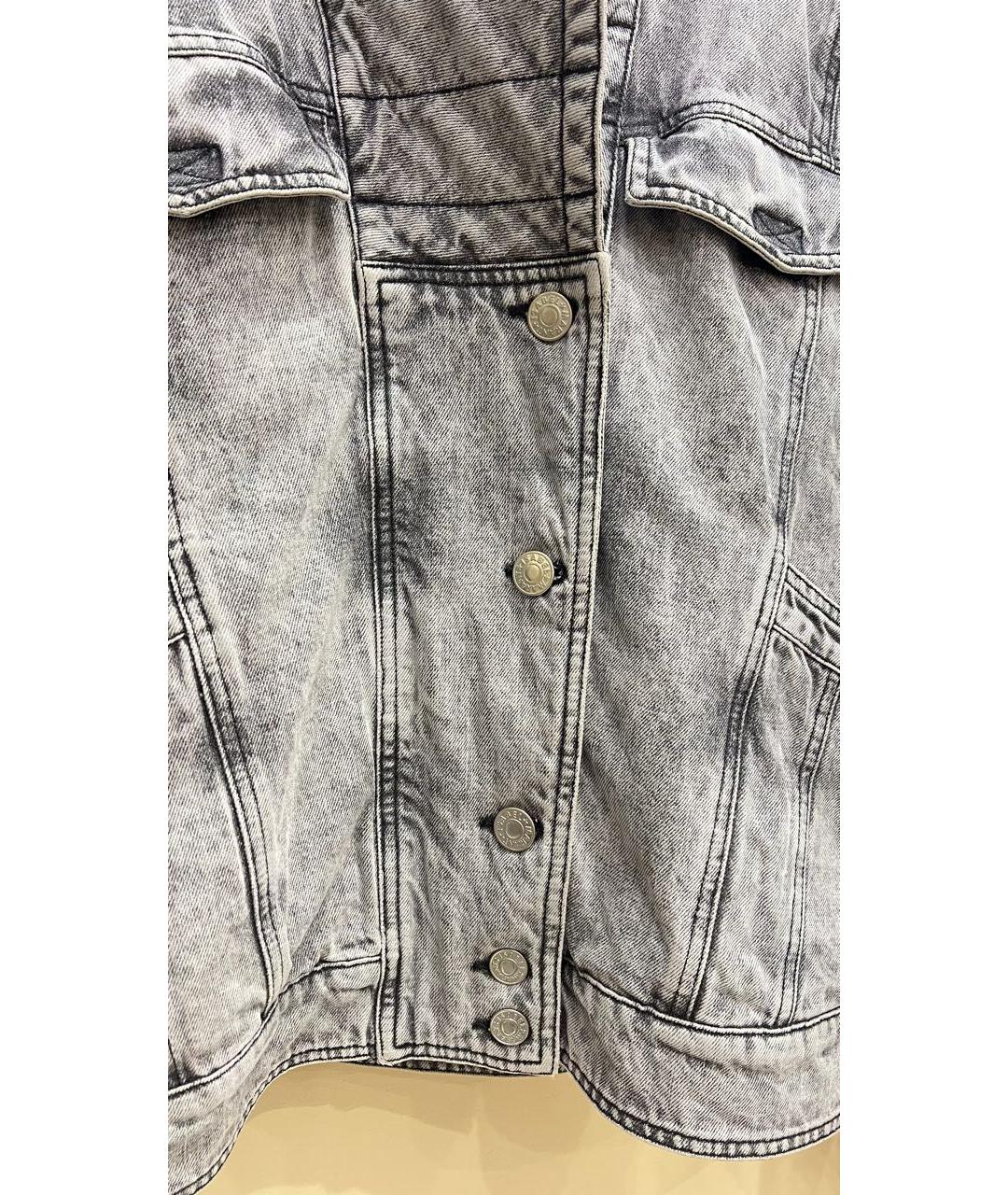 ISABEL MARANT ETOILE Серая деним куртка, фото 4