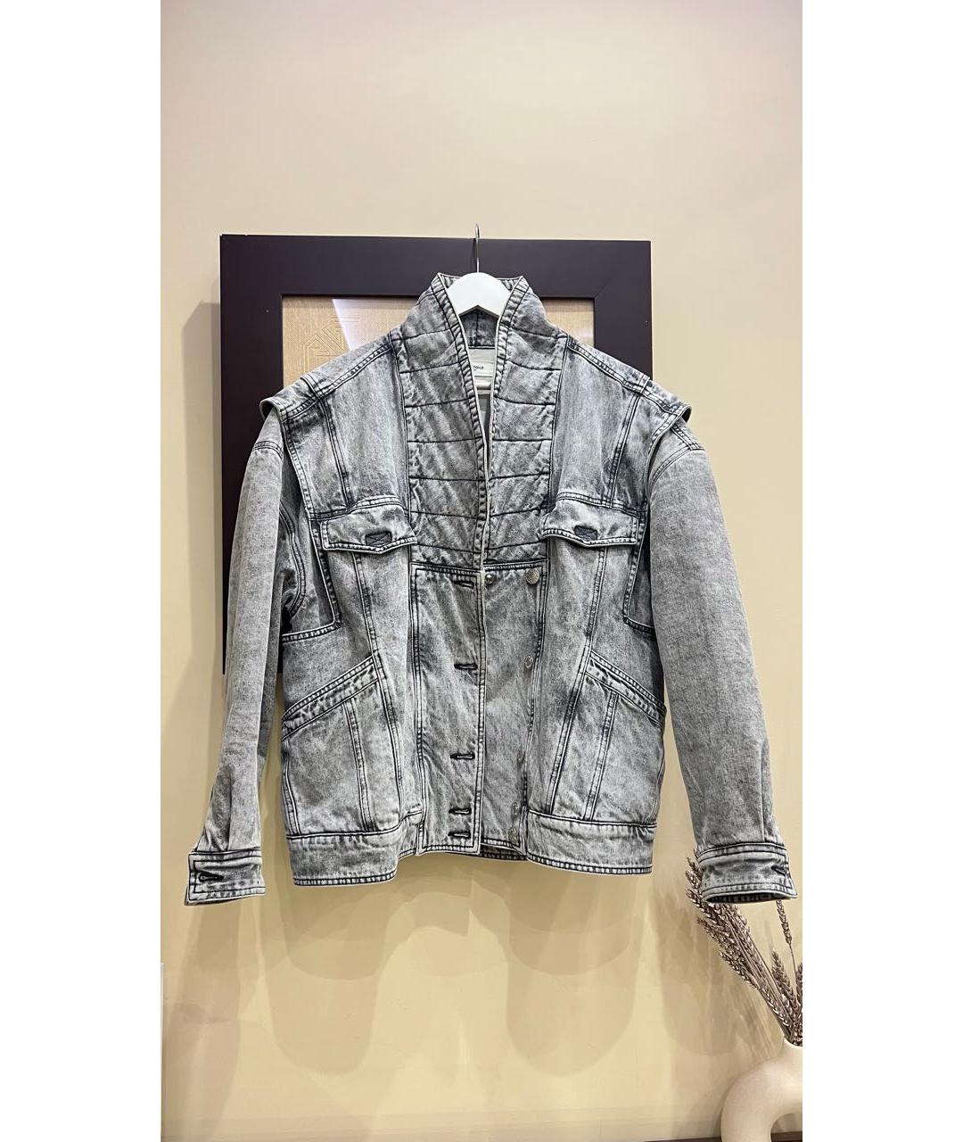 ISABEL MARANT ETOILE Серая деним куртка, фото 8