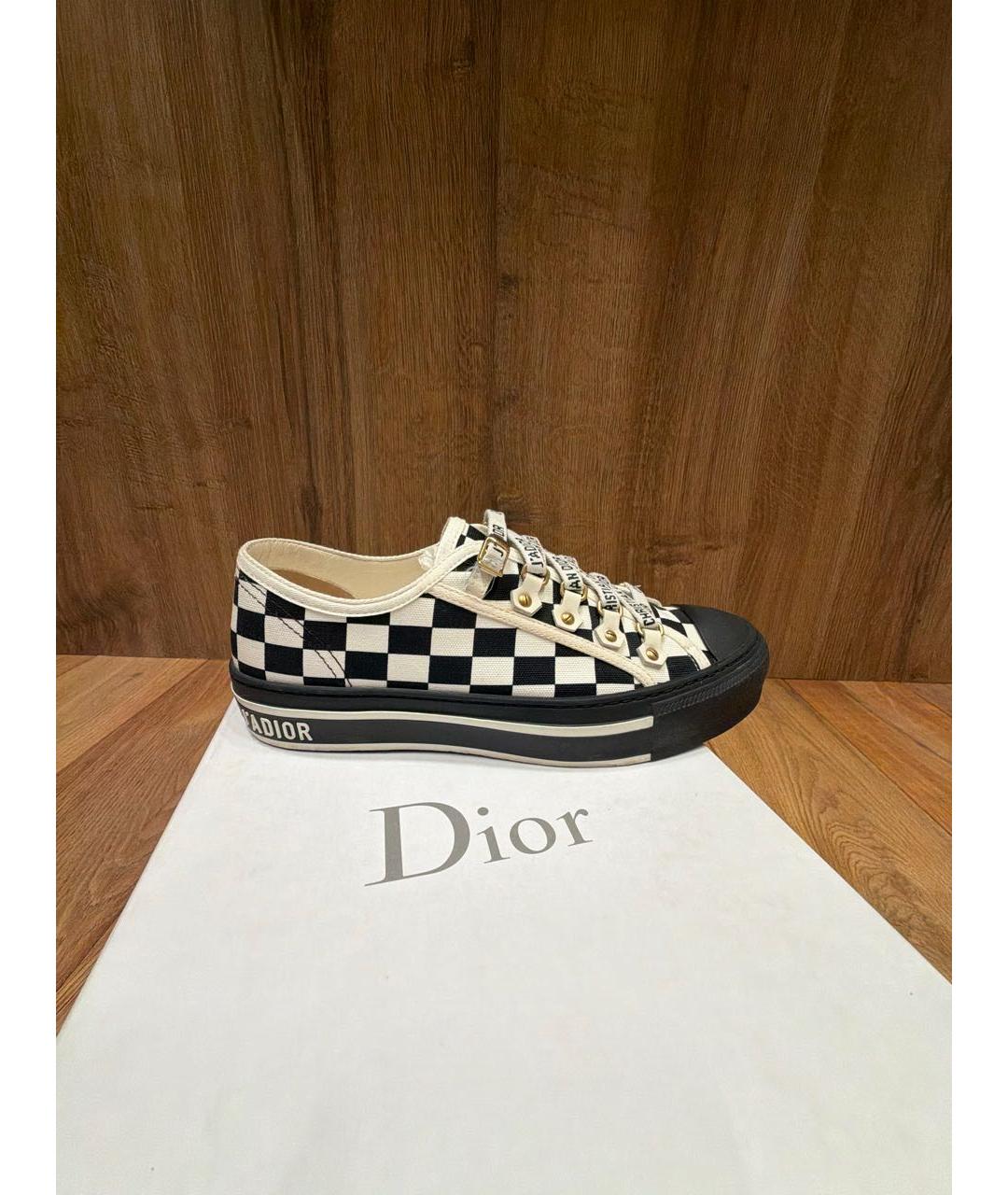 CHRISTIAN DIOR Мульти текстильные кеды, фото 9