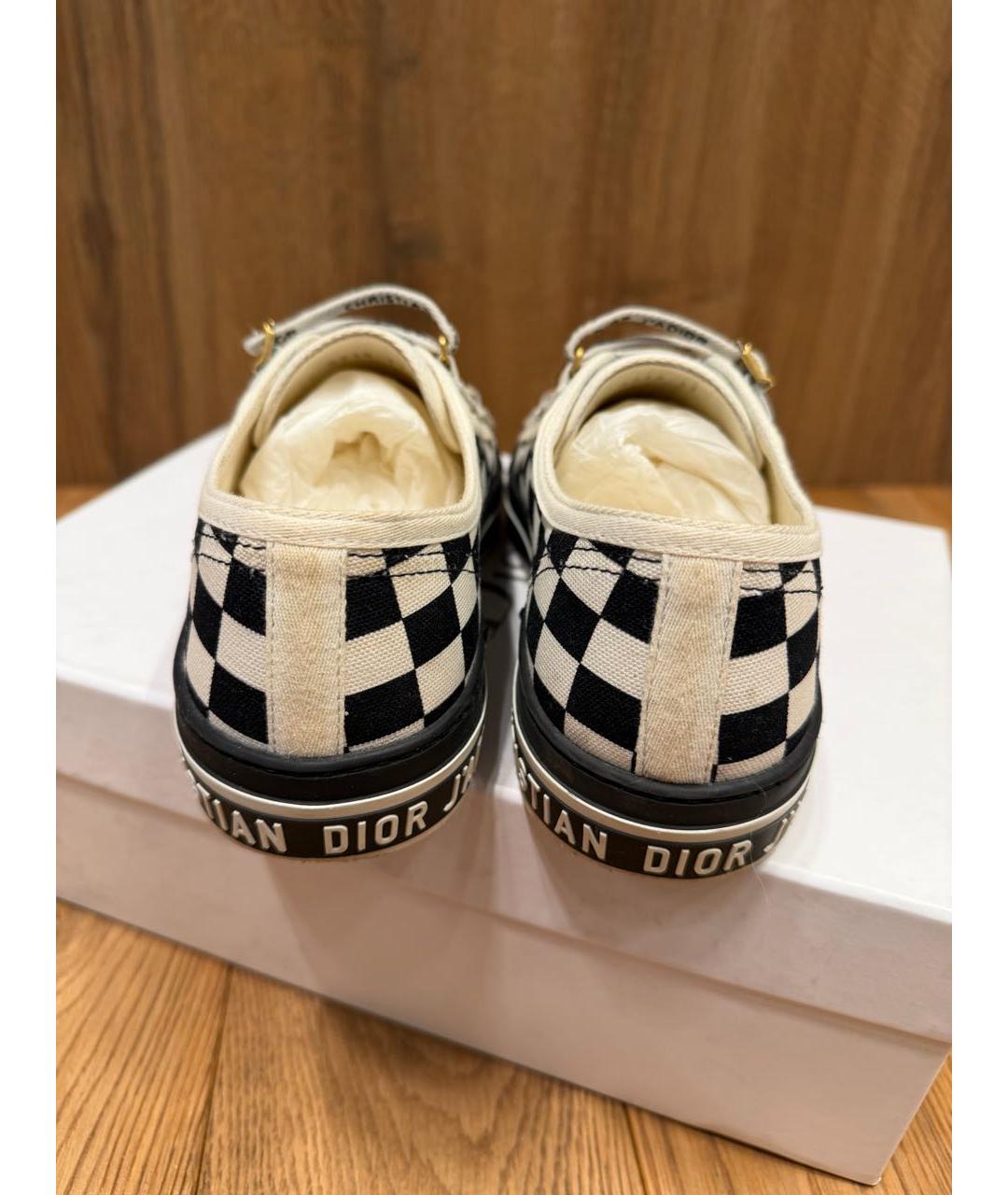 CHRISTIAN DIOR Мульти текстильные кеды, фото 4