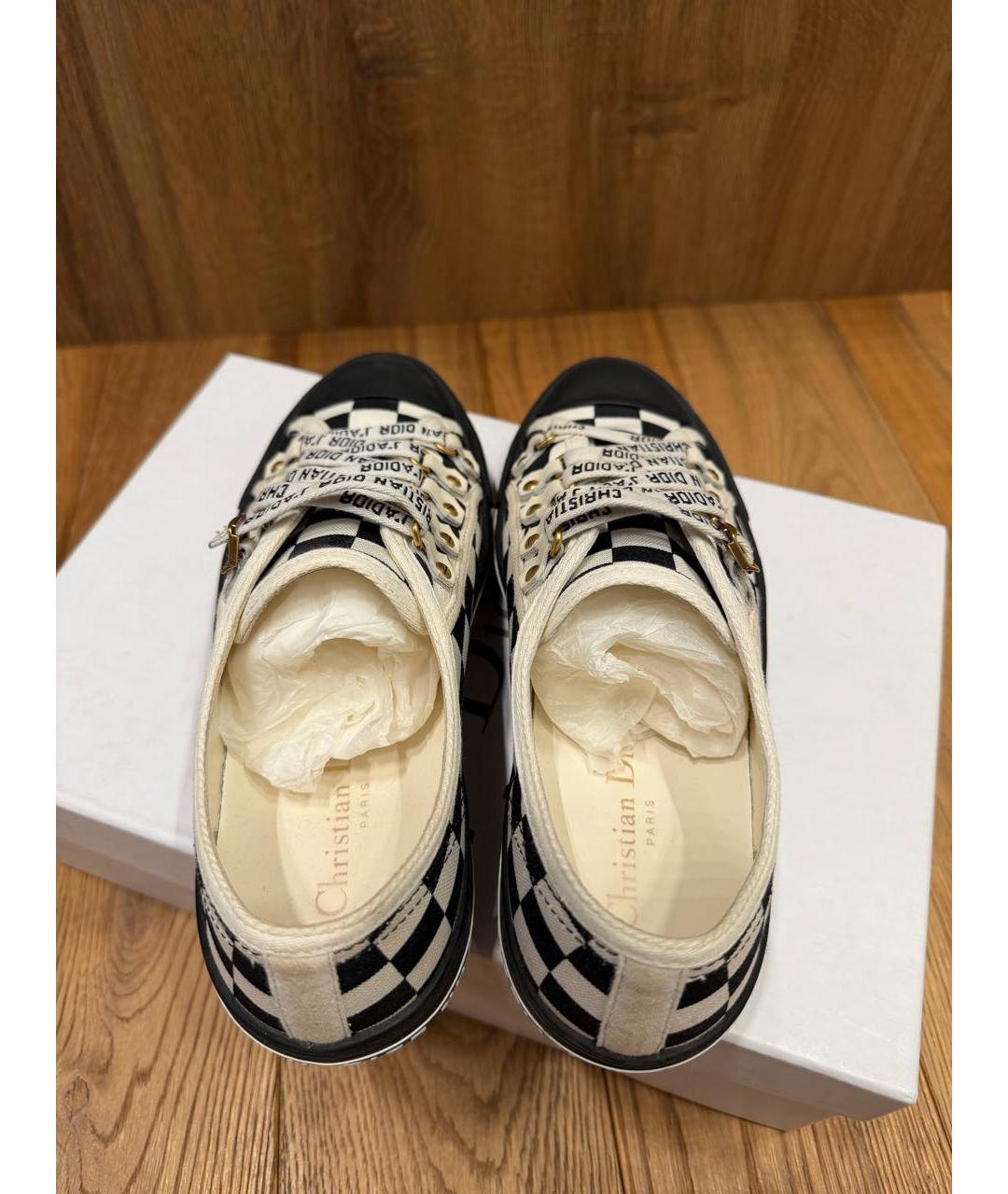 CHRISTIAN DIOR Мульти текстильные кеды, фото 3