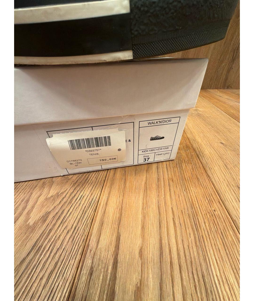 CHRISTIAN DIOR Мульти текстильные кеды, фото 8