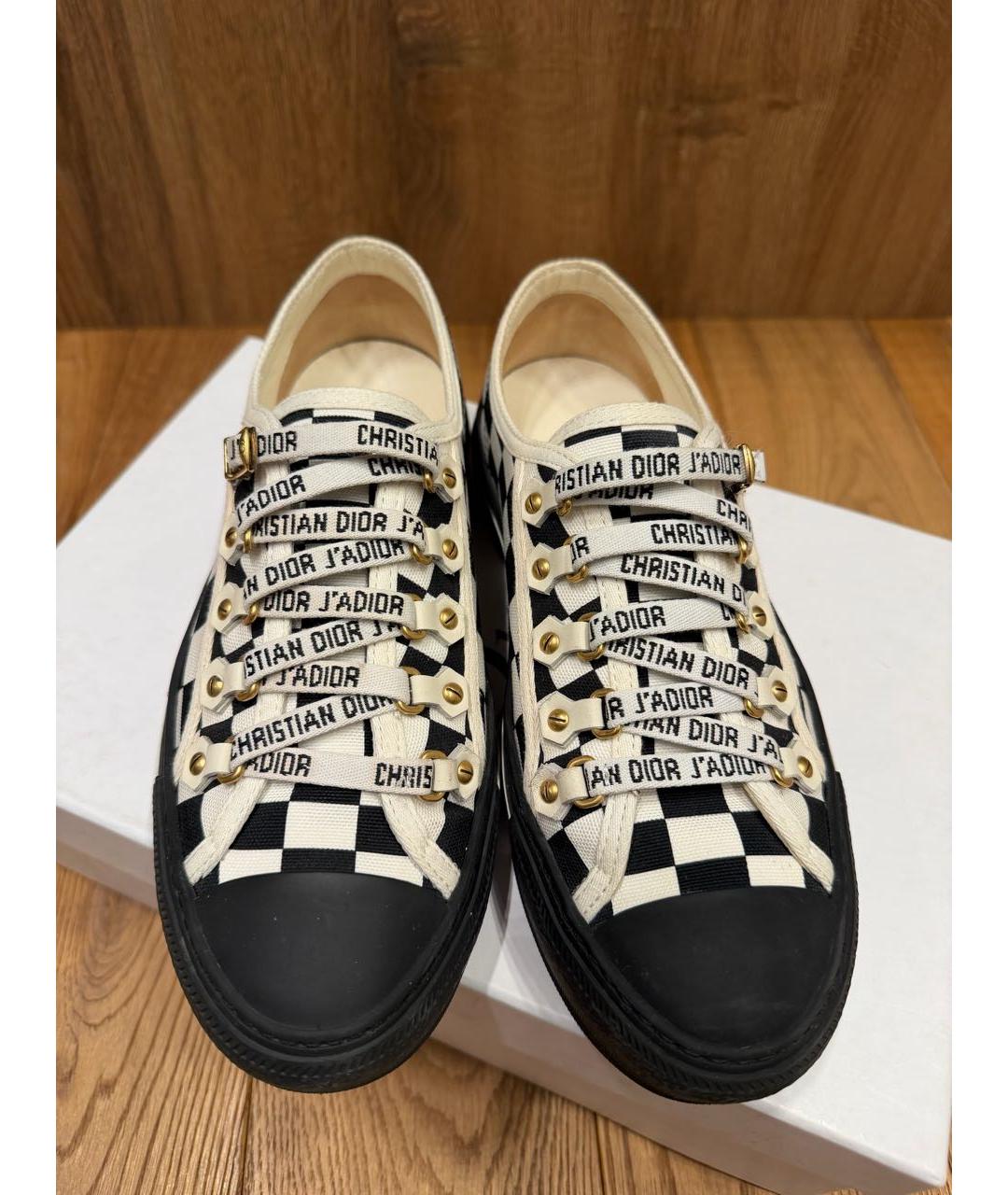 CHRISTIAN DIOR Мульти текстильные кеды, фото 2