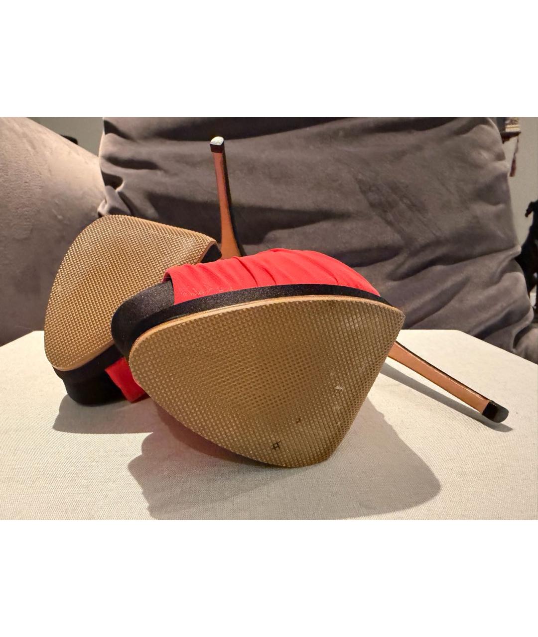 GIUSEPPE ZANOTTI DESIGN Коралловые текстильные туфли, фото 5