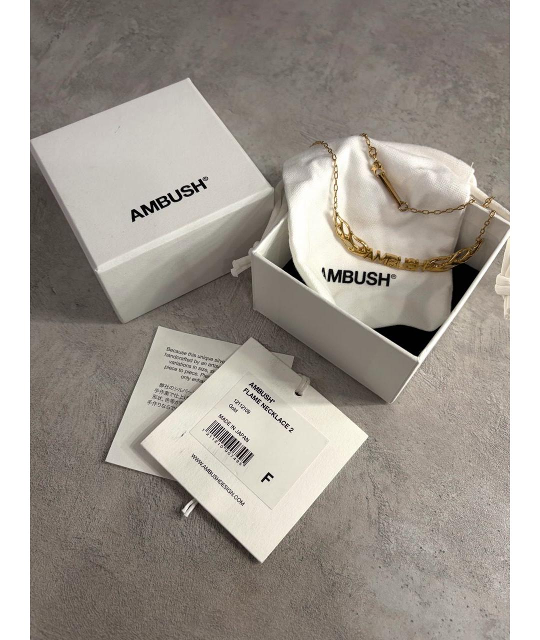 AMBUSH Золотая серебряная цепочка/подвеска, фото 7