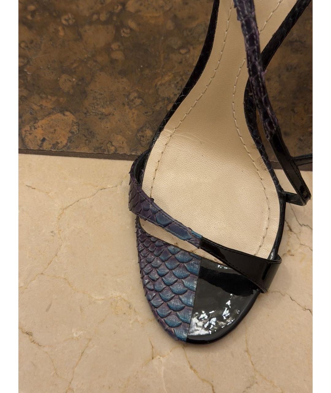 CHRISTIAN DIOR Мульти босоножки из экзотической кожи, фото 7