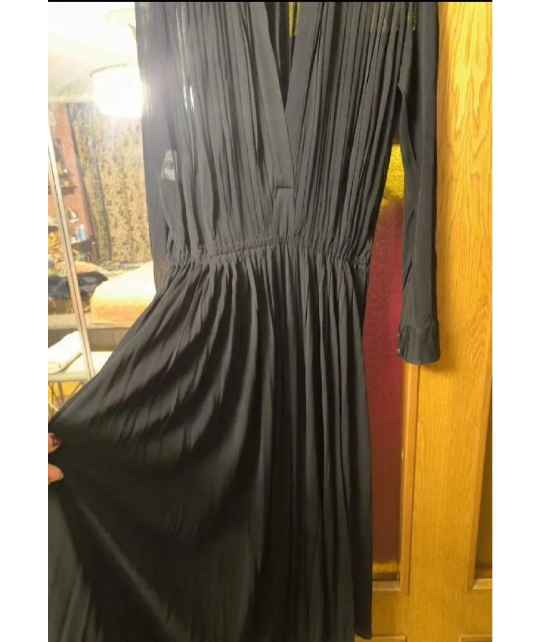 MAISON MARGIELA Черное вискозное вечернее платье, фото 4